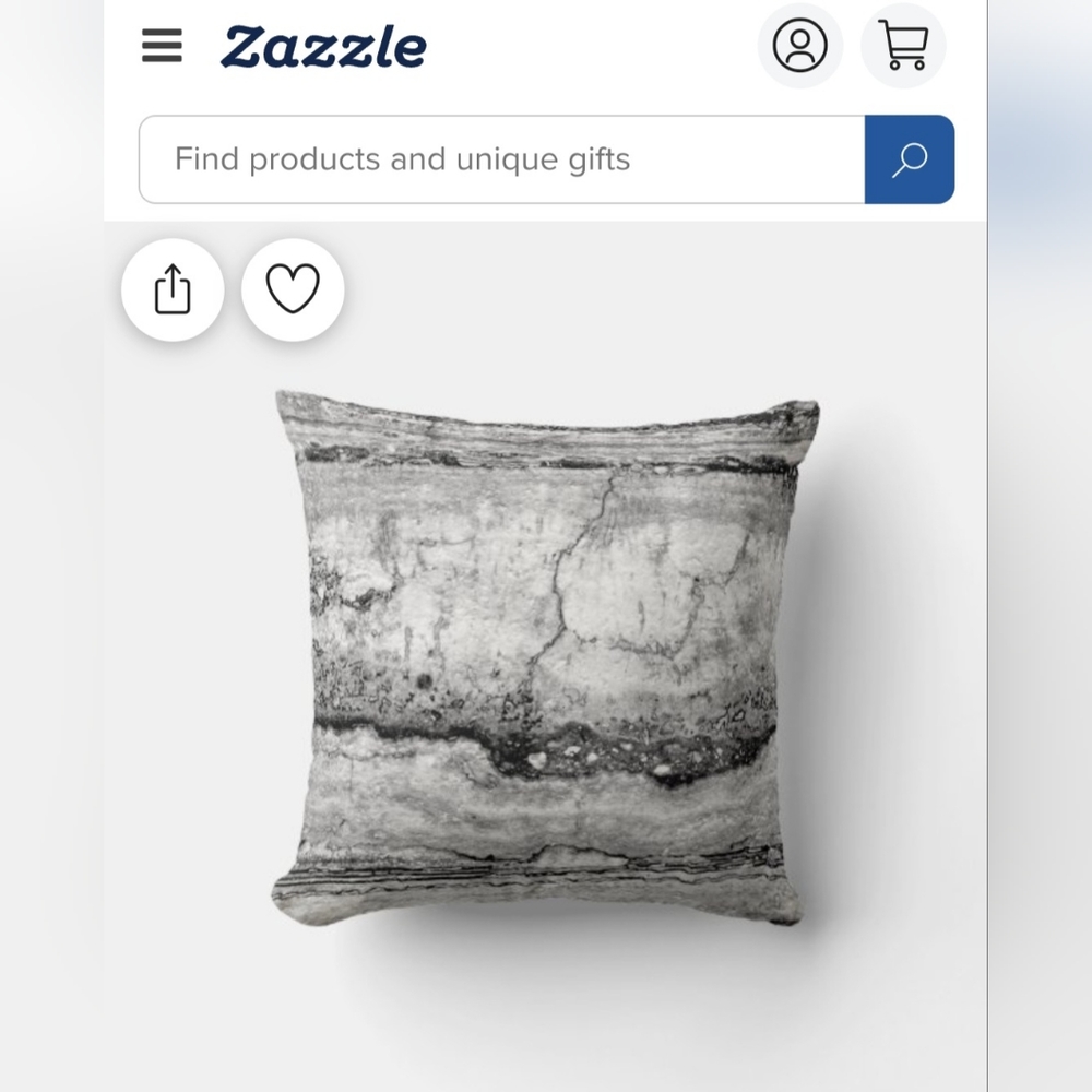 3 Zazzle Granite/ marble throw pillows